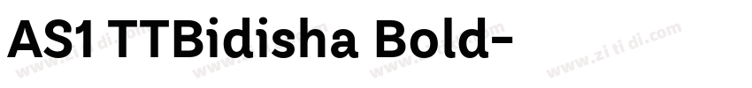 AS1 TTBidisha Bold字体转换